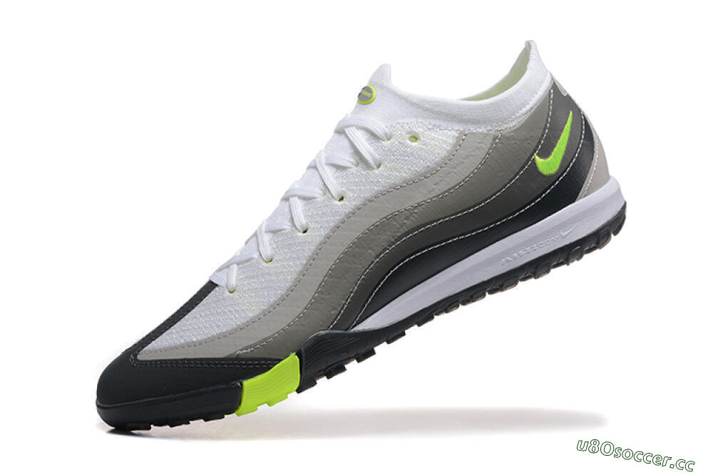 Unisex Nike Air Zoom Mercurial Vapor 16 Elite TF Artificial Turf Low-Tops Football Shoes - White/Grey/Yellow 8