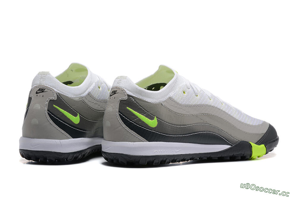 Unisex Nike Air Zoom Mercurial Vapor 16 Elite TF Artificial Turf Low-Tops Football Shoes - White/Grey/Yellow 9