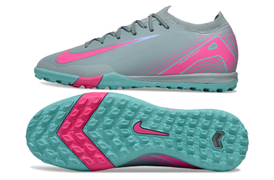Men's Nike Air Zoom Mercurial Vapor 16 Elite TF Artificial Turf Low-Tops Football Shoes - Jade/Pink/Silver