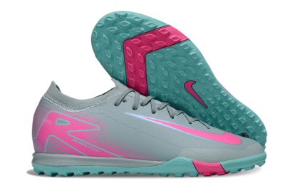Men's Nike Air Zoom Mercurial Vapor 16 Elite TF Artificial Turf Low-Tops Football Shoes - Jade/Pink/Silver