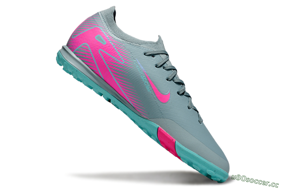 Men's Nike Air Zoom Mercurial Vapor 16 Elite TF Artificial Turf Low-Tops Football Shoes - Jade/Pink/Silver 0