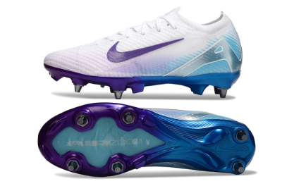 Men's Nike Air Zoom Mercurial Vapor 16 Elite SG Soft Ground Low-Tops Football Boots - White/Purple/Jade