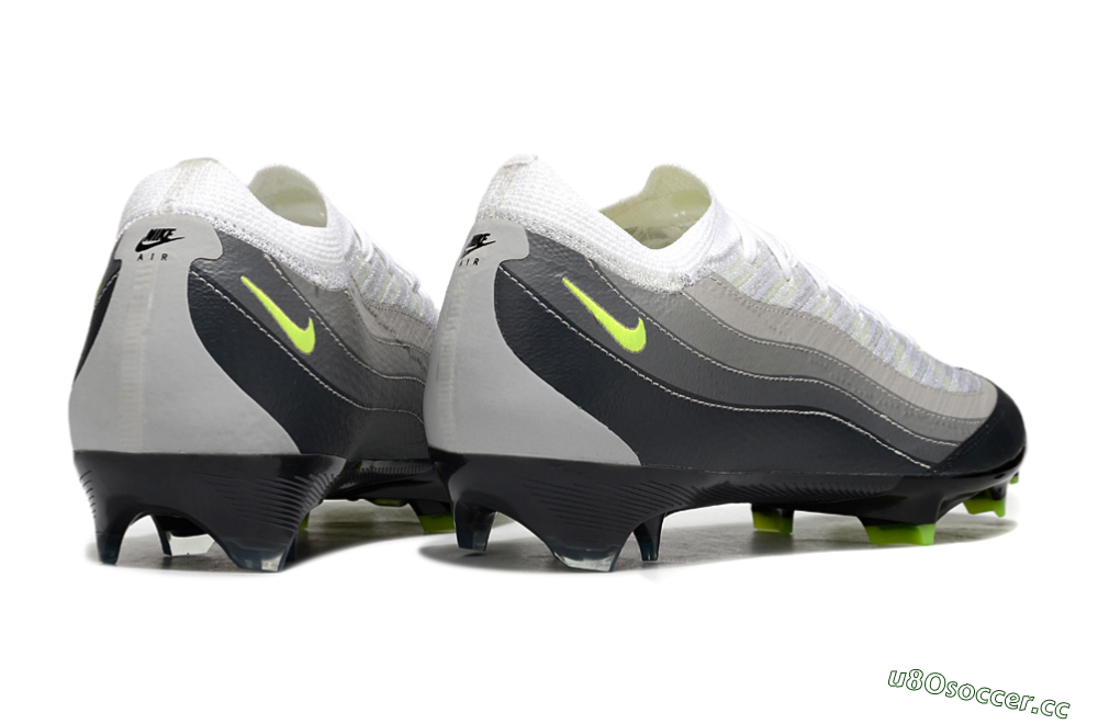 Men's Nike Air Zoom Mercurial Vapor 16 Elite FG Firm Ground Low-Tops Football Boots - White/Grey/Yellow 6