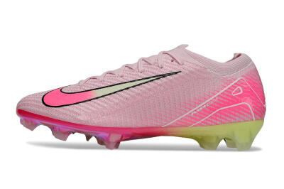 Unisex Nike Air Zoom Mercurial Vapor 16 Elite FG Firm Ground Low-Tops Football Boots - Pink/White/Yellow