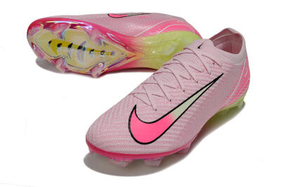 Unisex Nike Air Zoom Mercurial Vapor 16 Elite FG Firm Ground Low-Tops Football Boots - Pink/White/Yellow