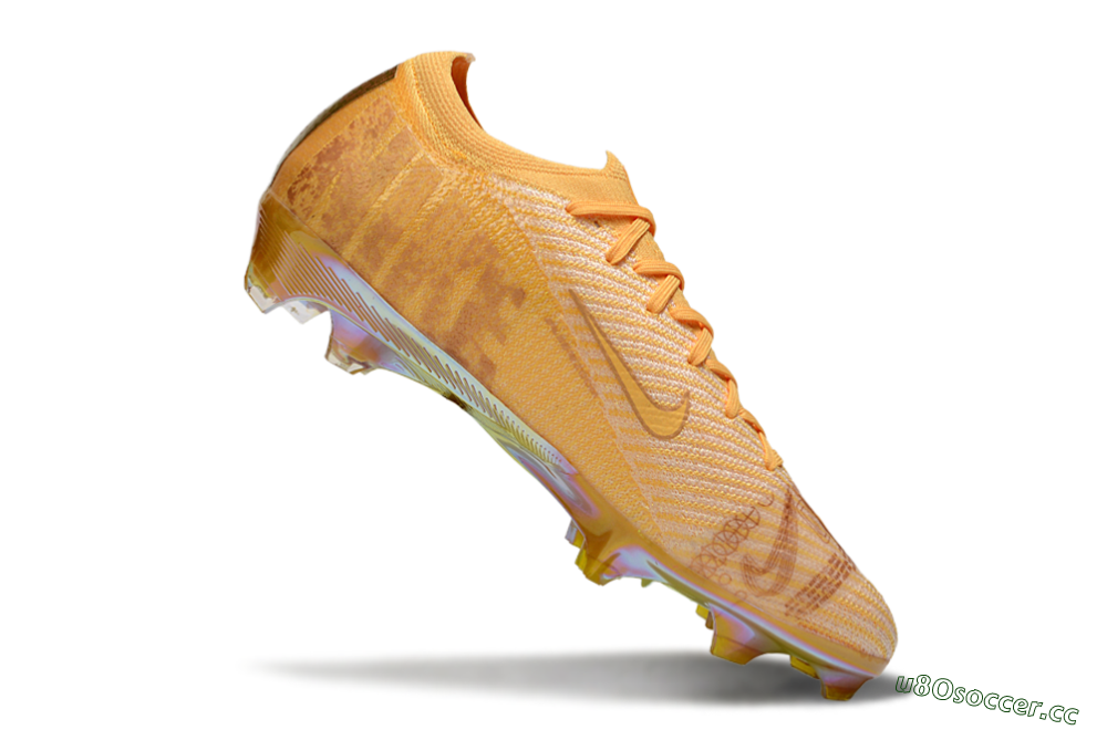 Unisex Nike Air Zoom Mercurial Vapor 16 Elite FG Firm Ground Low-Tops Football Boots - Gold/Gold 4