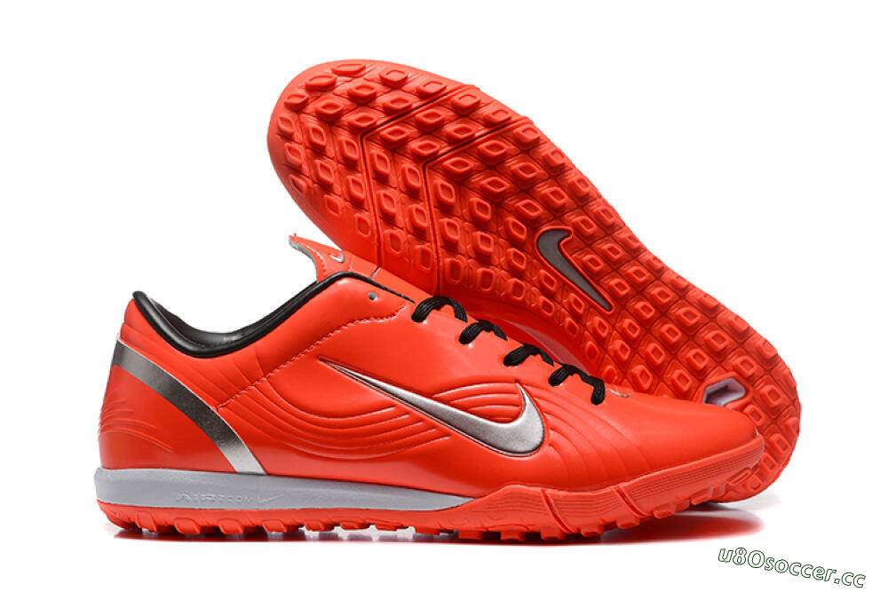 Men's Nike Air Zoom Mercurial Vapor 1 Elite TF Artificial Turf Low-Tops Football Shoes - Red/Silver 2