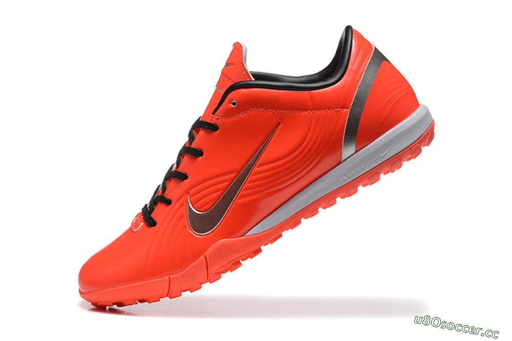 Men's Nike Air Zoom Mercurial Vapor 1 Elite TF Artificial Turf Low-Tops Football Shoes - Red/Silver 8