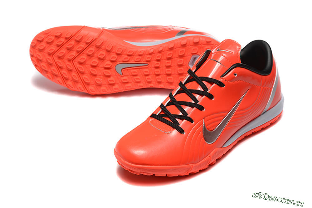 Men's Nike Air Zoom Mercurial Vapor 1 Elite TF Artificial Turf Low-Tops Football Shoes - Red/Silver 3