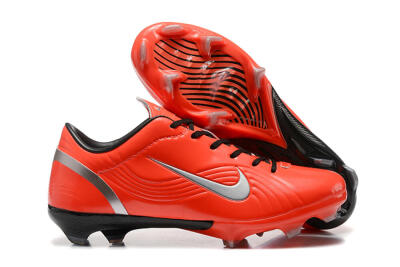 Men's Nike Air Zoom Mercurial Vapor 1 Elite FG Firm Ground Low-Tops Football Boots - Red/Silver