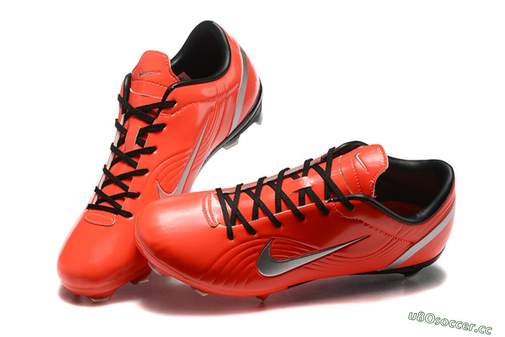 Men's Nike Air Zoom Mercurial Vapor 1 Elite FG Firm Ground Low-Tops Football Boots - Red/Silver 6