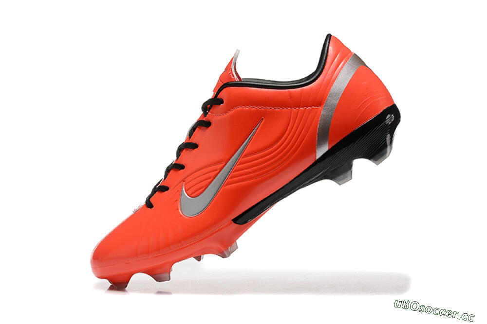 Men's Nike Air Zoom Mercurial Vapor 1 Elite FG Firm Ground Low-Tops Football Boots - Red/Silver 8