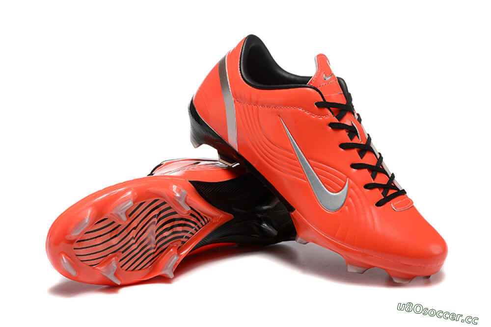 Men's Nike Air Zoom Mercurial Vapor 1 Elite FG Firm Ground Low-Tops Football Boots - Red/Silver 4