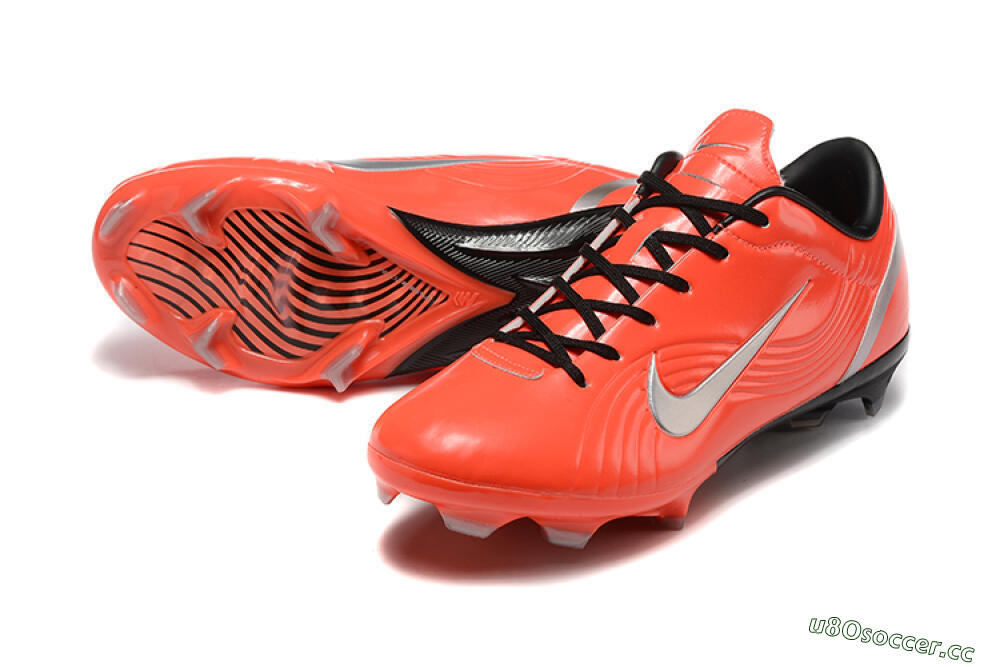 Men's Nike Air Zoom Mercurial Vapor 1 Elite FG Firm Ground Low-Tops Football Boots - Red/Silver 3