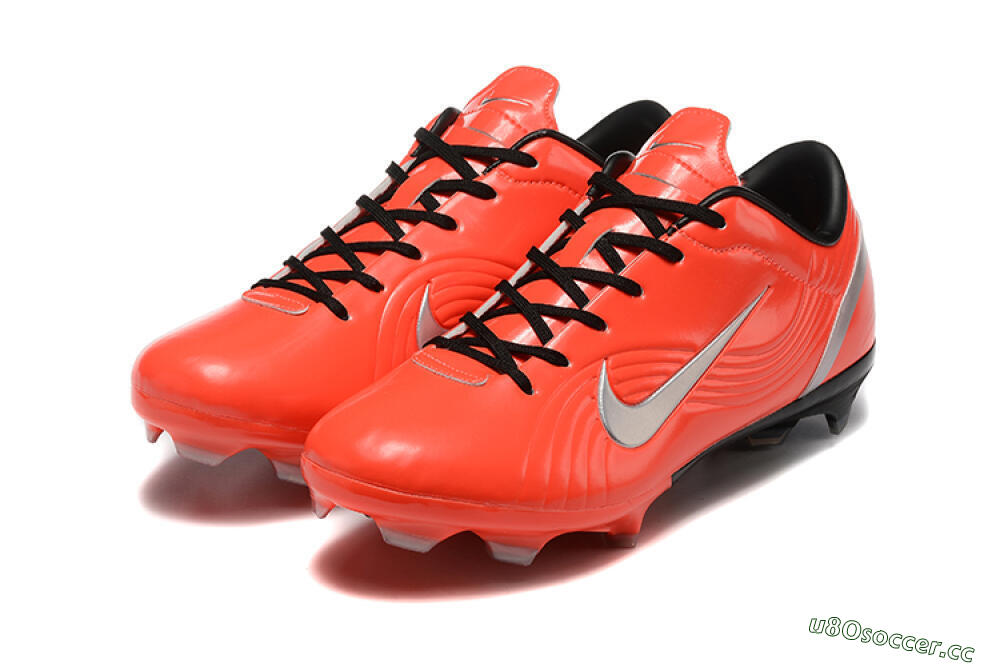Men's Nike Air Zoom Mercurial Vapor 1 Elite FG Firm Ground Low-Tops Football Boots - Red/Silver 5