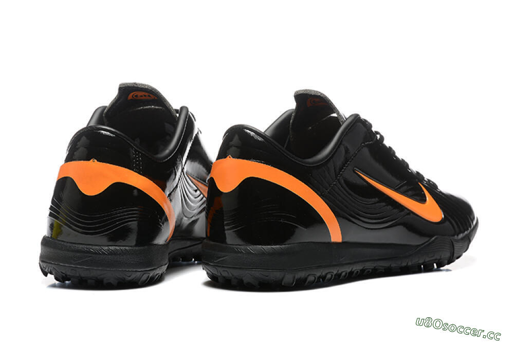 Men's Nike Air Zoom Mercurial Vapor 1 Elite TF Artificial Turf Low-Tops Football Shoes - Black/Orange 9