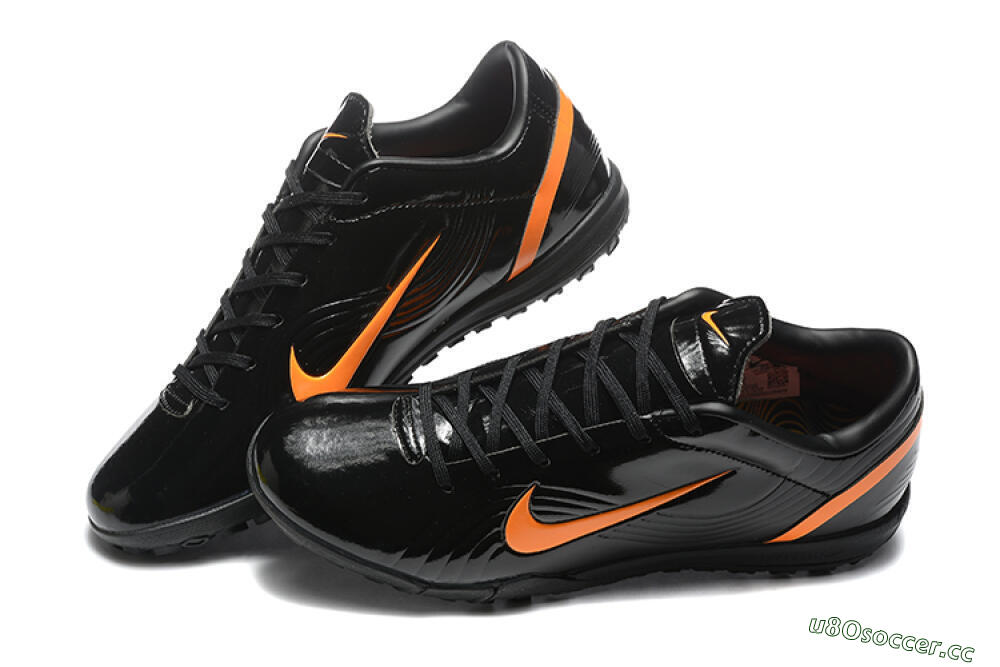 Men's Nike Air Zoom Mercurial Vapor 1 Elite TF Artificial Turf Low-Tops Football Shoes - Black/Orange 6