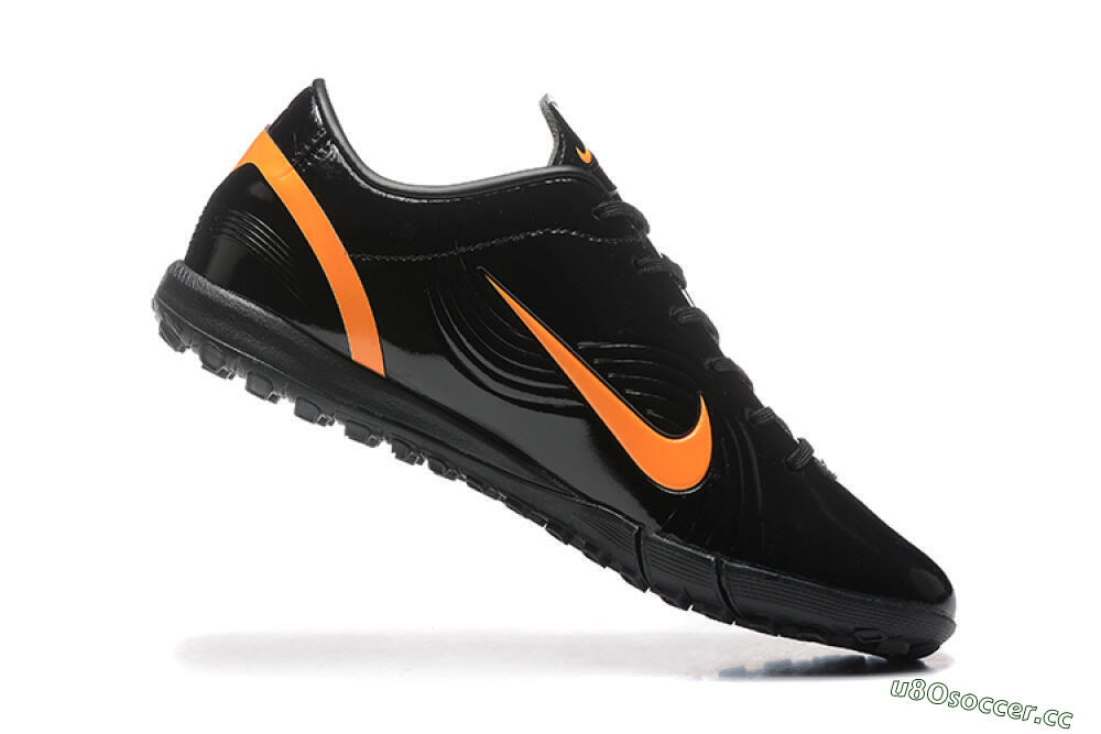 Men's Nike Air Zoom Mercurial Vapor 1 Elite TF Artificial Turf Low-Tops Football Shoes - Black/Orange 7