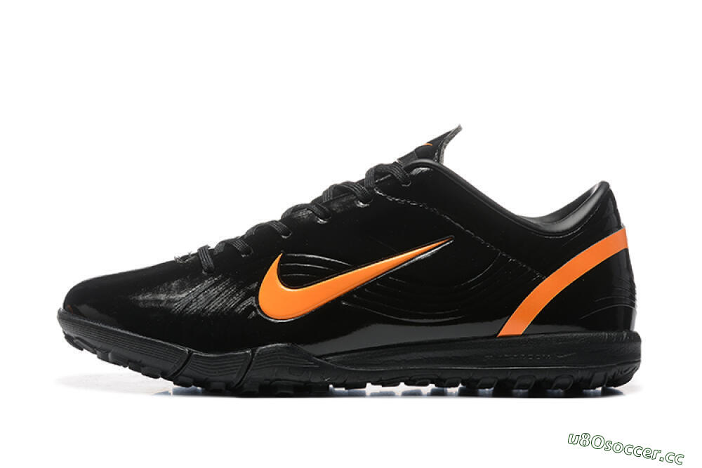 Men's Nike Air Zoom Mercurial Vapor 1 Elite TF Artificial Turf Low-Tops Football Shoes - Black/Orange 0