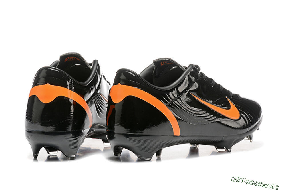 Men's Nike Air Zoom Mercurial Vapor 1 Elite FG Firm Ground Low-Tops Football Boots - Black/Orange 9