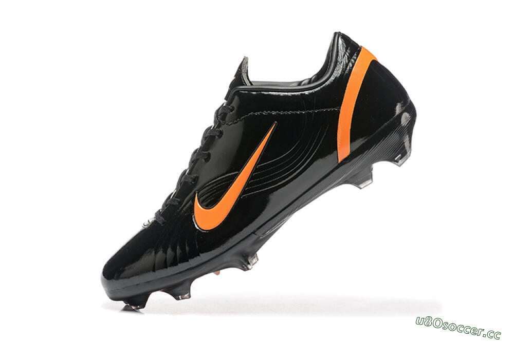 Men's Nike Air Zoom Mercurial Vapor 1 Elite FG Firm Ground Low-Tops Football Boots - Black/Orange 8