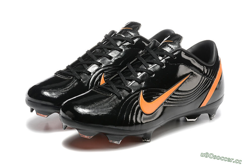 Men's Nike Air Zoom Mercurial Vapor 1 Elite FG Firm Ground Low-Tops Football Boots - Black/Orange 5