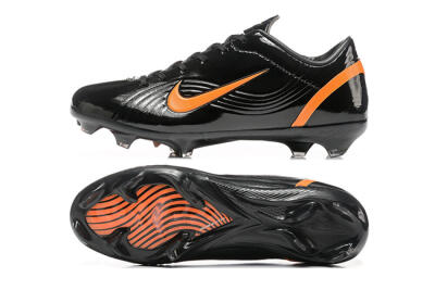 Men's Nike Air Zoom Mercurial Vapor 1 Elite FG Firm Ground Low-Tops Football Boots - Black/Orange