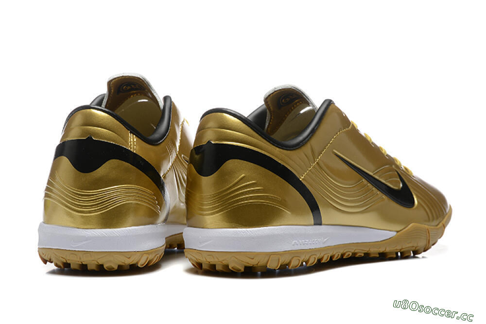Men's Nike Air Zoom Mercurial Vapor 1 Elite TF Artificial Turf Low-Tops Football Shoes - Gold/Black/White 9