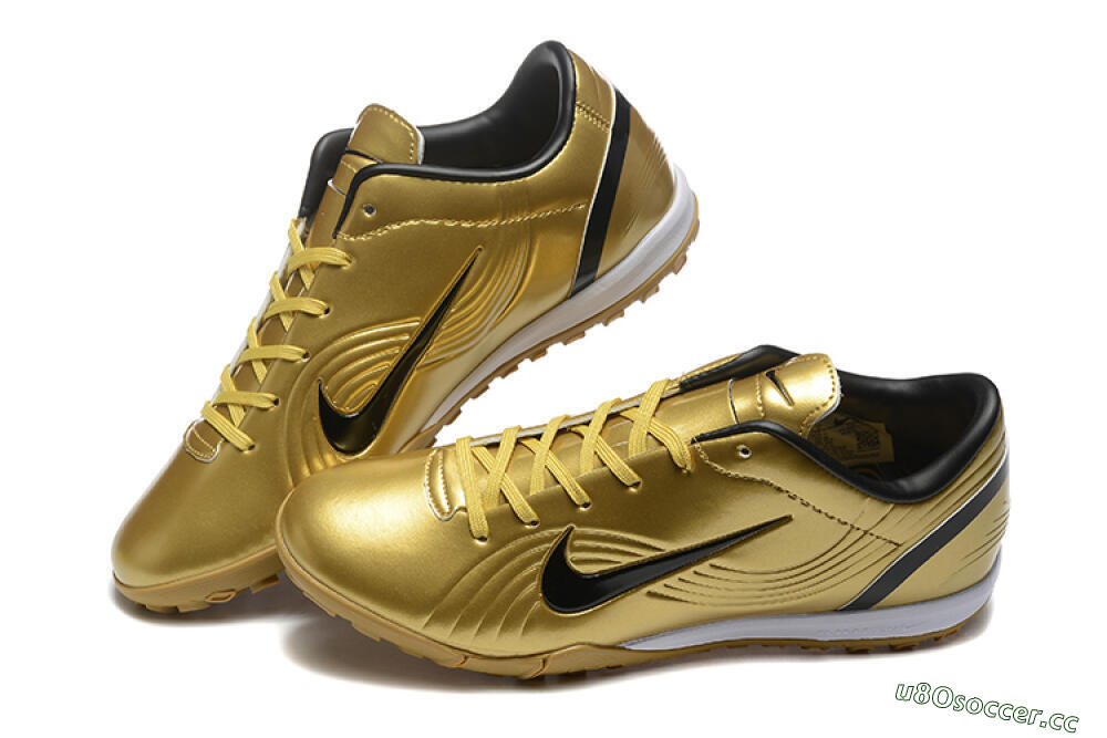 Men's Nike Air Zoom Mercurial Vapor 1 Elite TF Artificial Turf Low-Tops Football Shoes - Gold/Black/White 6