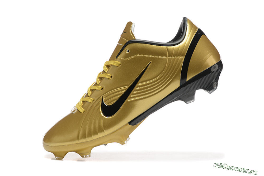 Men's Nike Air Zoom Mercurial Vapor 1 Elite FG Firm Ground Low-Tops Football Boots - Gold/Black 8