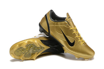 Men's Nike Air Zoom Mercurial Vapor 1 Elite FG Firm Ground Low-Tops Football Boots - Gold/Black