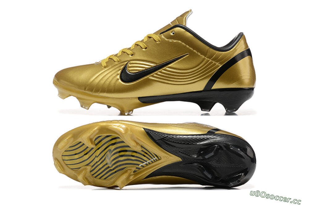 Men's Nike Air Zoom Mercurial Vapor 1 Elite FG Firm Ground Low-Tops Football Boots - Gold/Black 1