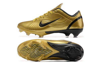 Men's Nike Air Zoom Mercurial Vapor 1 Elite FG Firm Ground Low-Tops Football Boots - Gold/Black