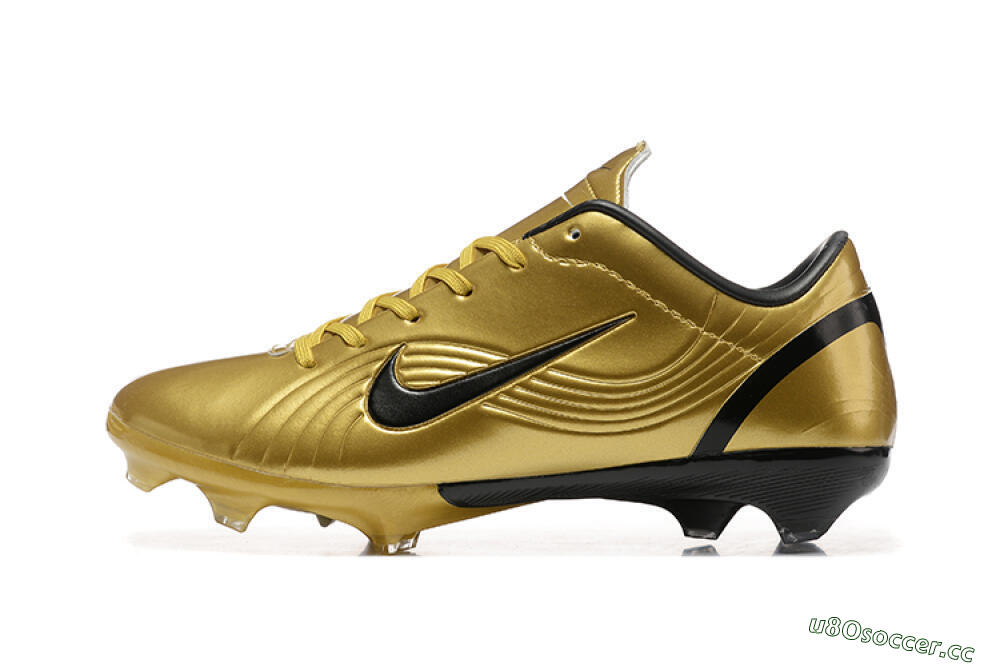 Men's Nike Air Zoom Mercurial Vapor 1 Elite FG Firm Ground Low-Tops Football Boots - Gold/Black 0