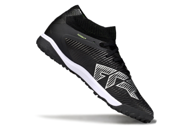 Men's Puma Future 8 Ultimate TF Artificial Turf Low-Tops Football Shoes - Black/White