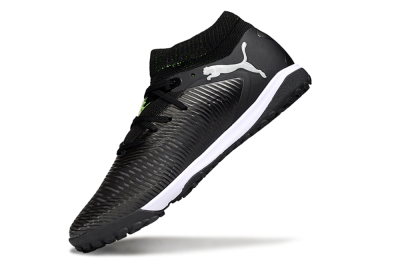 Men's Puma Future 8 Ultimate TF Artificial Turf Low-Tops Football Shoes - Black/White
