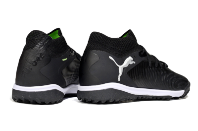 Men's Puma Future 8 Ultimate TF Artificial Turf Low-Tops Football Shoes - Black/White
