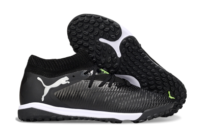 Men's Puma Future 8 Ultimate TF Artificial Turf Low-Tops Football Shoes - Black/White