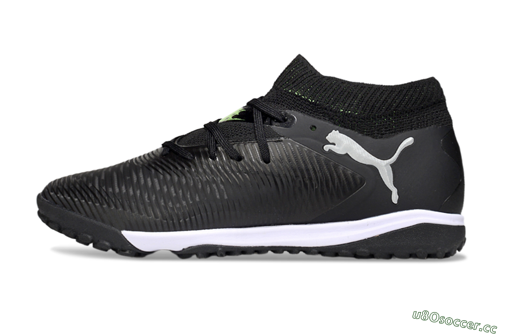 Men's Puma Future 8 Ultimate TF Artificial Turf Low-Tops Football Shoes - Black/White 0