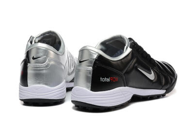 Men's Nike Total 90 III TF Artificial Turf Low-Tops Football Shoes - Black/Silver/White