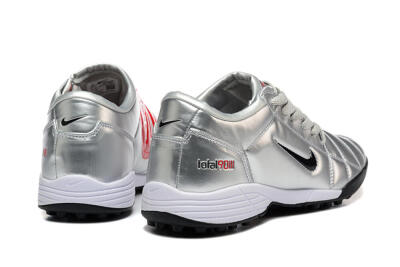 Men's Nike Total 90 III TF Artificial Turf Low-Tops Football Shoes - Silver/Black/White