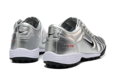 Men's Nike Total 90 III TF Artificial Turf Low-Tops Football Shoes - Silver/Black/White