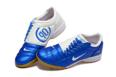 Men's Nike Total 90 III TF Artificial Turf Low-Tops Football Shoes - Blue/White/Brown