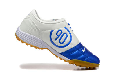 Men's Nike Total 90 III TF Artificial Turf Low-Tops Football Shoes - Blue/White/Brown