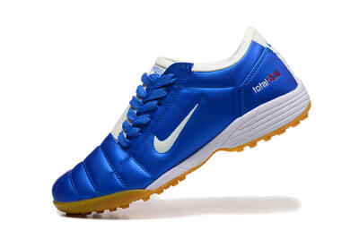 Men's Nike Total 90 III TF Artificial Turf Low-Tops Football Shoes - Blue/White/Brown