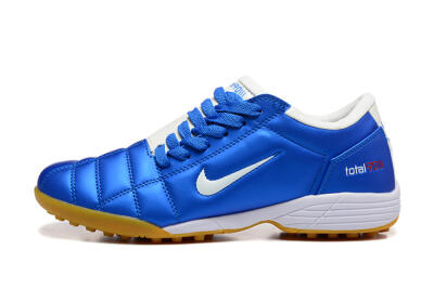Men's Nike Total 90 III TF Artificial Turf Low-Tops Football Shoes - Blue/White/Brown