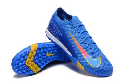 Men's Nike Air Zoom Mercurial Vapor 16 Elite TF Artificial Turf Low-Tops Football Shoes - Blue/Gold/Pink