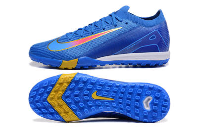 Men's Nike Air Zoom Mercurial Vapor 16 Elite TF Artificial Turf Low-Tops Football Shoes - Blue/Gold/Pink