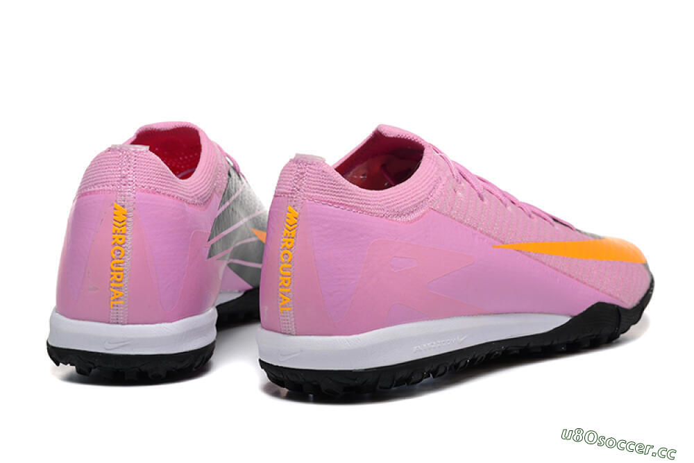 Men's Nike Air Zoom Mercurial Vapor 16 Elite TF Artificial Turf Low-Tops Football Shoes - Pink/Yellow/Black 9