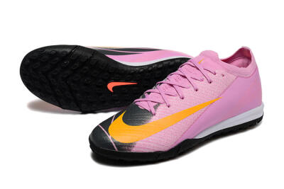 Men's Nike Air Zoom Mercurial Vapor 16 Elite TF Artificial Turf Low-Tops Football Shoes - Pink/Yellow/Black